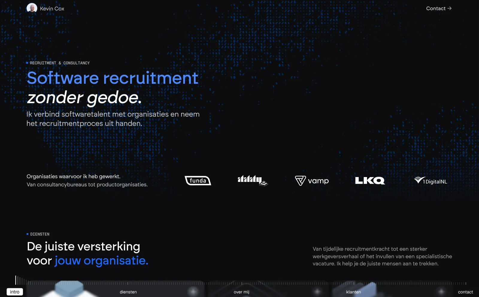 Website van Kevin Cox Recruitment & Consultancy