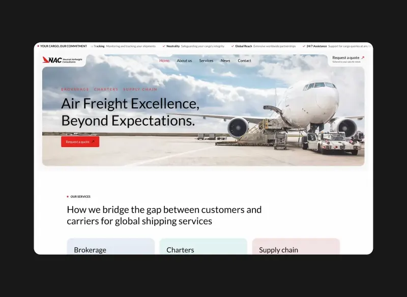 Website van NAC
