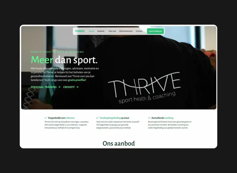 Website van Thrive