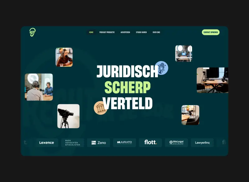 Website van Recht in je oor